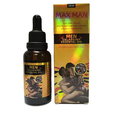 Увеличение 50ml пениса эфирного масла золотого человека MAXMAN увеличивая