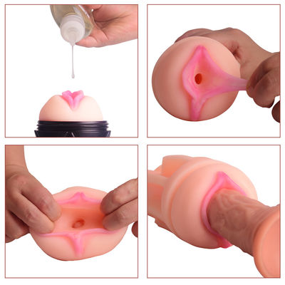 Мастурбация TPE ABS реалистическая мужская забавляется 24cm устное Vaginalle