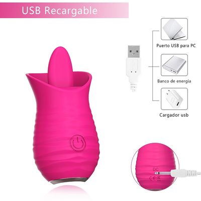 USB поручая Massager 7000RPM розового красного яйца игрушки секса вибромашины электрический лижа