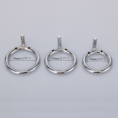 Lockable небольшое кольцо 45mm крана вибромашины клетки целомудрия металла для гея
